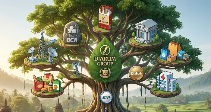 pohon-konglomerat-grup-djarum-bbca-telekomunikasi-blibli-healthcare-saham-djarum-emiten-bei-2026