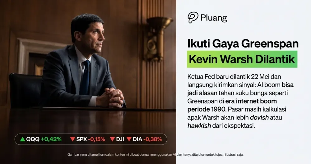 ketua the fed yang baru kevin warsh ikuti gaya ketua the fed terdahulu greenspan