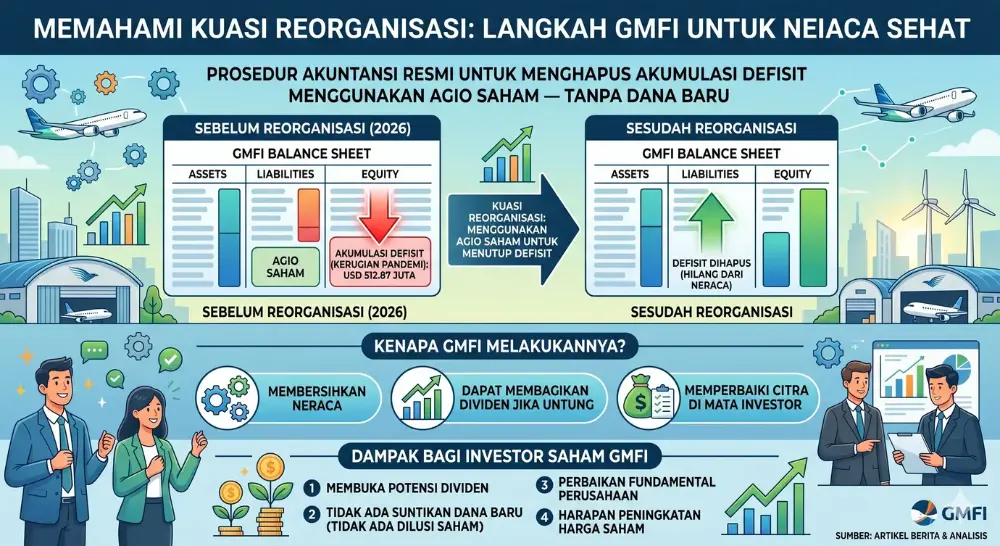 Apa Itu Kuasi Reorganisasi GMFI? Dampak, Dividen, dan Peluang 2026