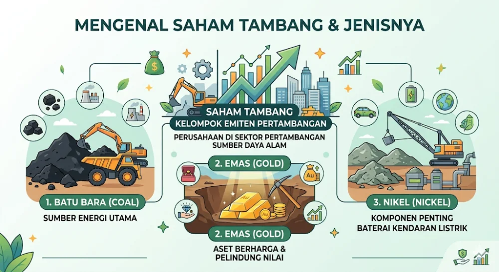 Saham Tambang: Pengertian, Daftar Emiten & Cara Analisa Batu Bara, Emas, Nikel 2026