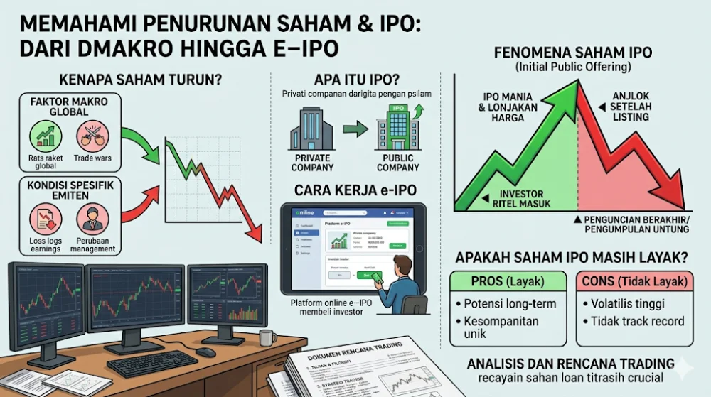 Saham Turun: Kenapa Bisa Terjadi dan Apakah Layak Beli Saham IPO Sekarang? 2026