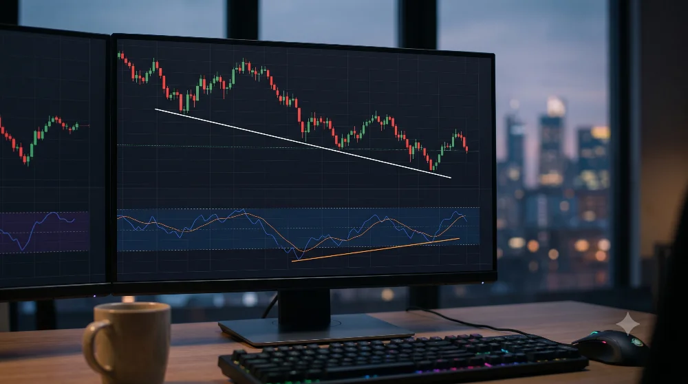 ilustrasi grafik divergence trading-divergence-trading