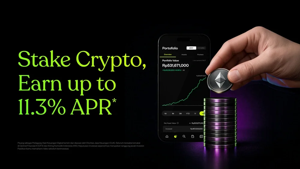 Staking Resmi Hadir di Pluang, Reward Lebih Tinggi Hingga 11,3%