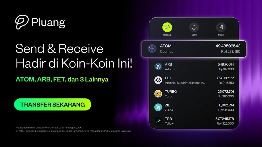 Fitur Send & Receive Kini Tersedia untuk ATOM, ARB, FET, dan 3 lainnya!