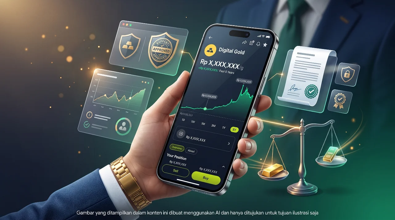 Cara Memilih Aplikasi Investasi Emas Digital Berizin Bappebti