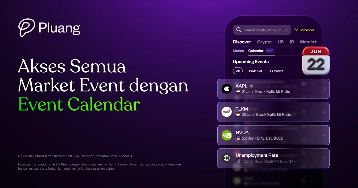 Event Calendar Hadir di Pluang, Pantau Jadwal Saham AS & ID!
