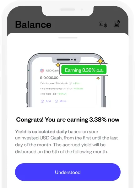 Highlight card for Pluang investment features