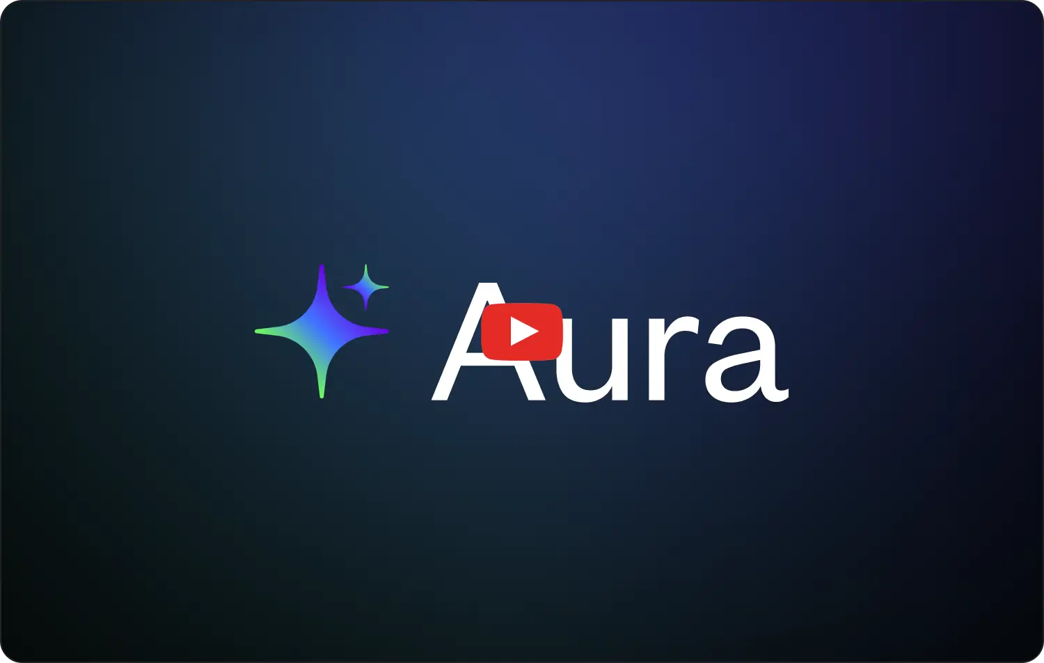 Aura AI dengan tombol putar YouTube di atasnya