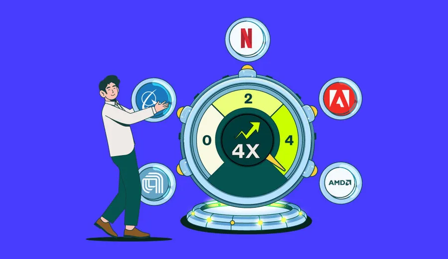 Ilustrasi platform Pluang - investasi kripto, saham, dan emas