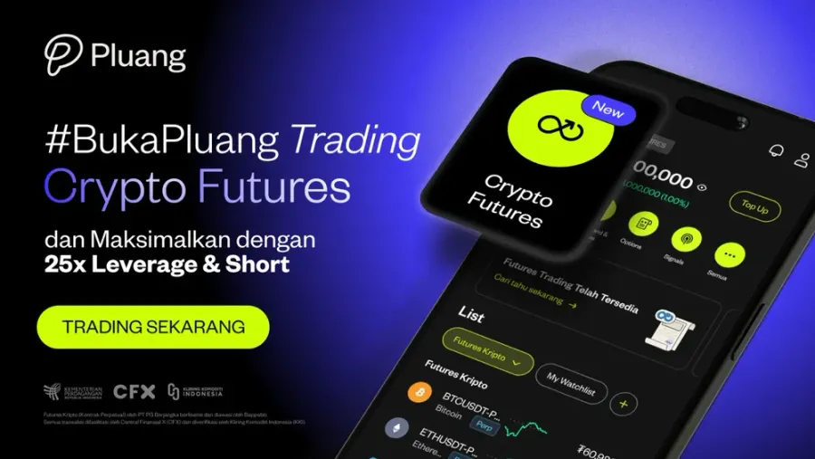 Crypto Futures dengan 25x Leverage Telah Hadir di Pluang!