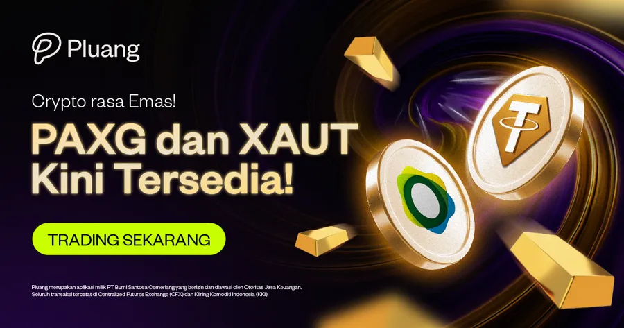 PAXG & XAUT Resmi Hadir di Pluang: Emas Fisik, Kini Dalam Bentuk Token