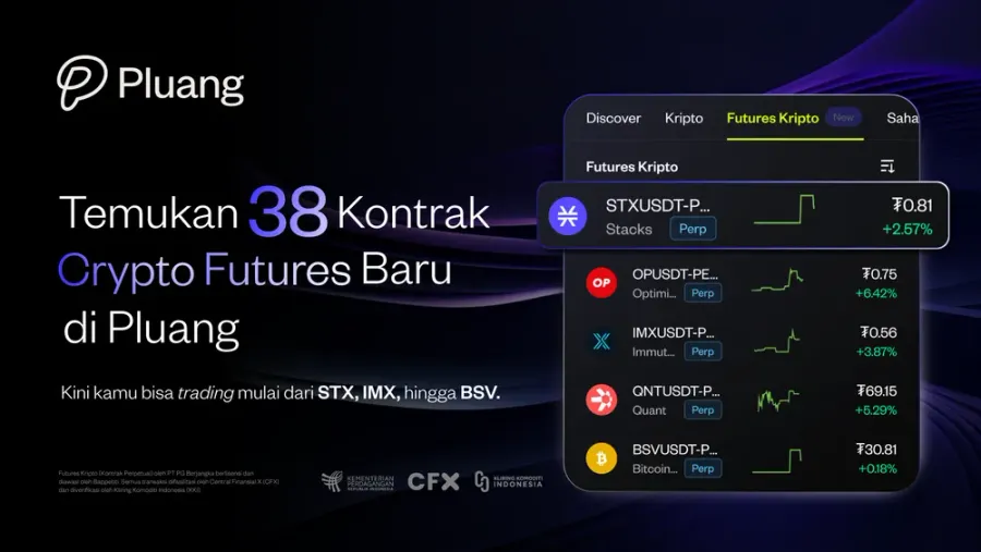 38 Kontrak Crypto Baru Kini Hadir di Pluang!