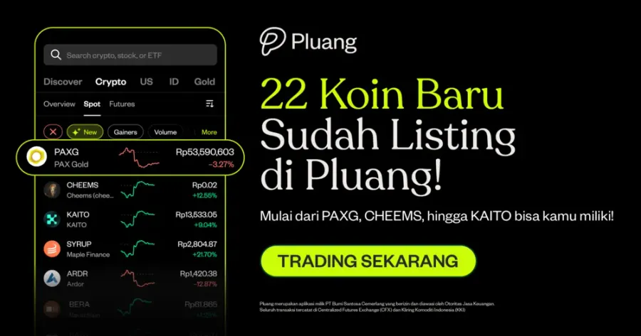 22 Aset Crypto Baru Kini Hadir di Pluang!
