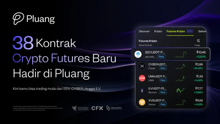 38 Kontrak Crypto Baru Kini Hadir di Pluang!