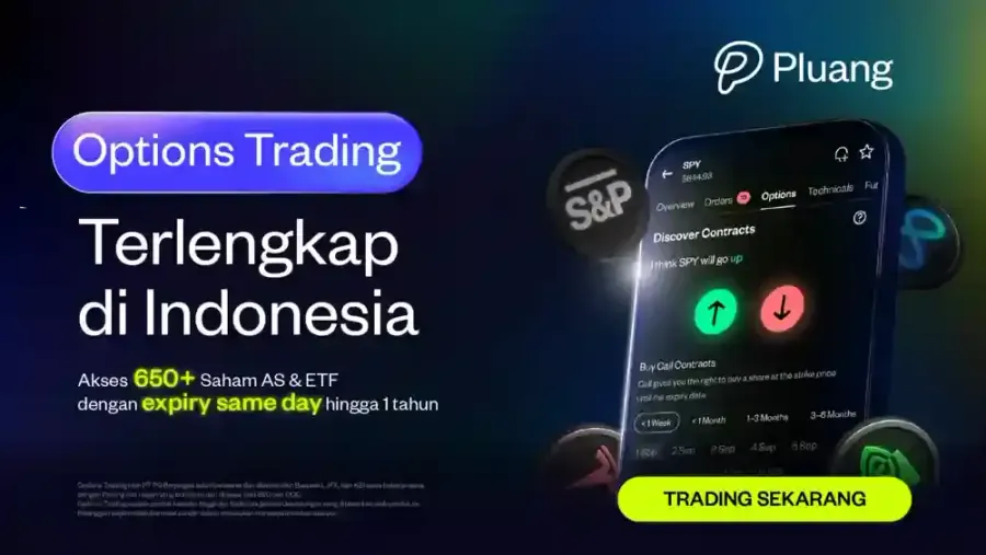 Trading Options AS & ETF Paling Lengkap di Pluang 