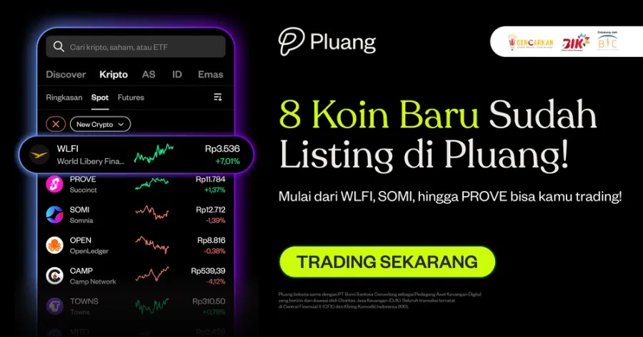 8 Aset Crypto Baru Kini Hadir di Pluang!