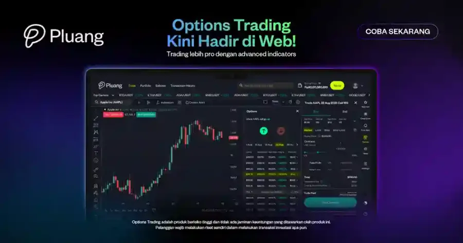 Pluang Luncurkan Options Web Trading: Trading Lebih Luas, Lengkap, dan Optimal