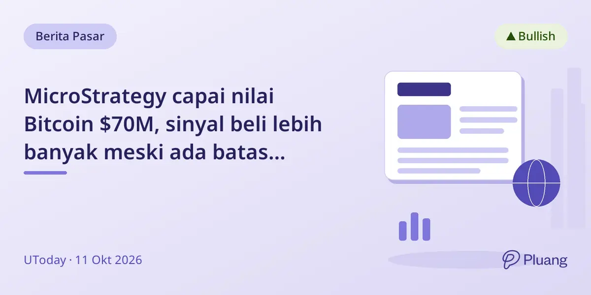 MicroStrategy capai nilai Bitcoin $70M, sinyal beli lebih banyak meski ada batas pendanaan sementara.