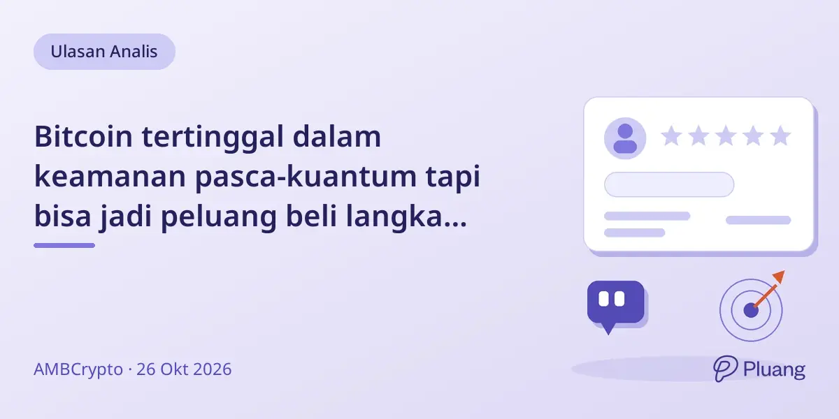 Bitcoin tertinggal dalam keamanan pasca-kuantum tapi bisa jadi peluang beli langka jika ancaman kuantum muncul.