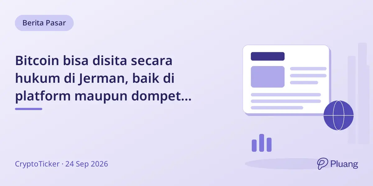 Bitcoin bisa disita secara hukum di Jerman, baik di platform maupun dompet pribadi.