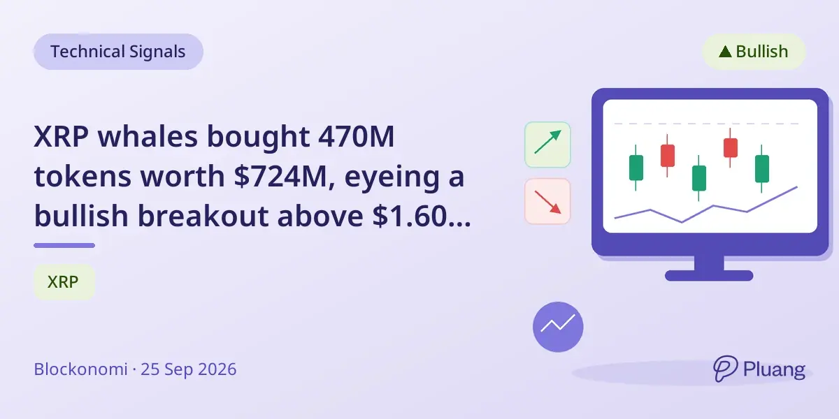 XRP whales bought 470M tokens worth $724M, eyeing a bullish breakout above $1.60 toward $2.