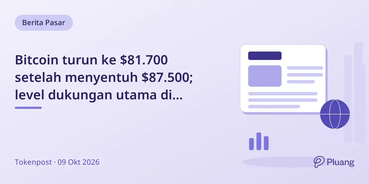 Bitcoin turun ke $81.700 setelah menyentuh $87.500; level dukungan utama di $75.000.