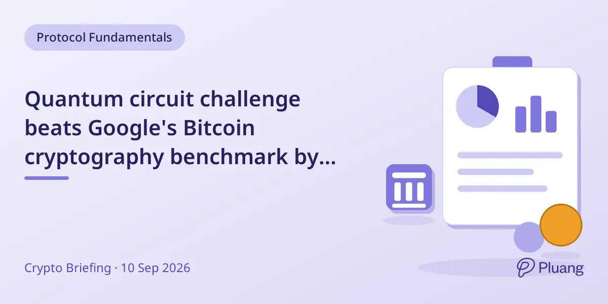 Quantum circuit challenge beats Google's Bitcoin cryptography benchmark by 50%.