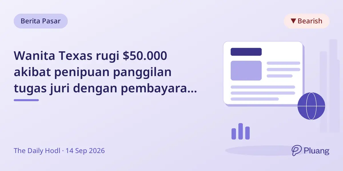 Wanita Texas rugi $50.000 akibat penipuan panggilan tugas juri dengan pembayaran Bitcoin