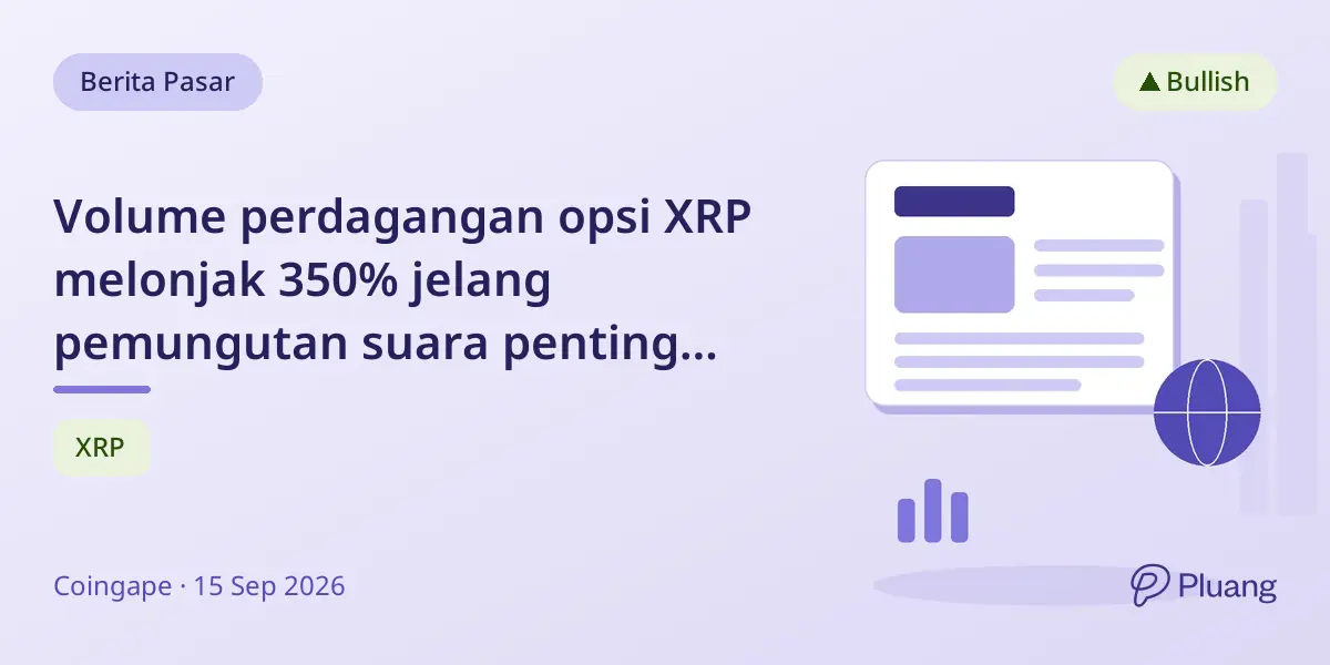 Volume perdagangan opsi XRP melonjak 350% jelang pemungutan suara penting CLARITY Act di Senat hari ini