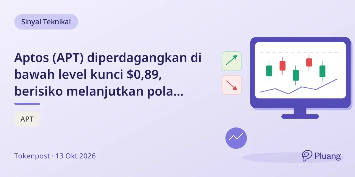 Aptos (APT) diperdagangkan di bawah level kunci $0,89, berisiko melanjutkan pola double-top