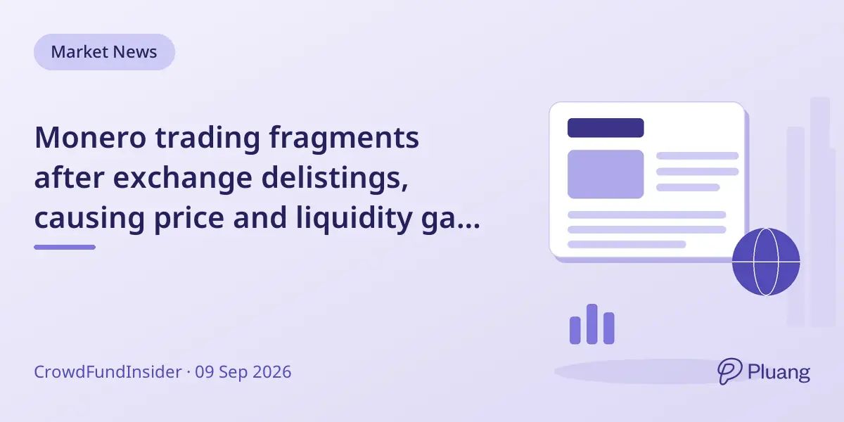Monero trading fragments after exchange delistings, causing price and liquidity gaps across platforms.