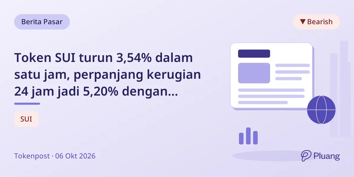 Token SUI turun 3,54% dalam satu jam, perpanjang kerugian 24 jam jadi 5,20% dengan likuidasi long $3 juta