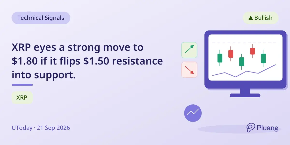 XRP eyes a strong move to $1.80 if it flips $1.50 resistance into support.