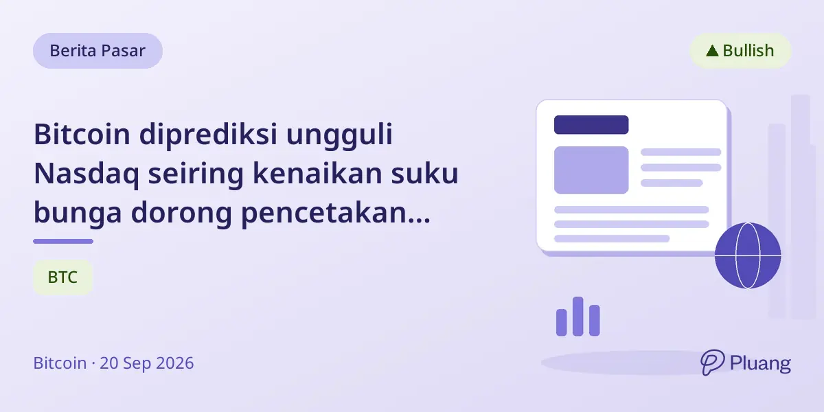 Bitcoin diprediksi ungguli Nasdaq seiring kenaikan suku bunga dorong pencetakan likuiditas, kata Raoul Pal.