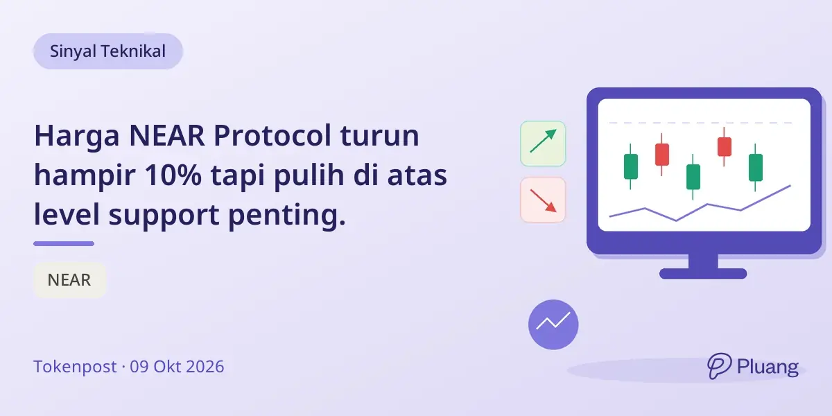 Harga NEAR Protocol turun hampir 10% tapi pulih di atas level support penting.