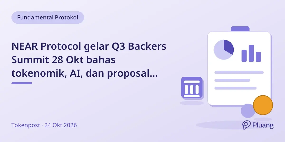 NEAR Protocol gelar Q3 Backers Summit 28 Okt bahas tokenomik, AI, dan proposal House of Stake.