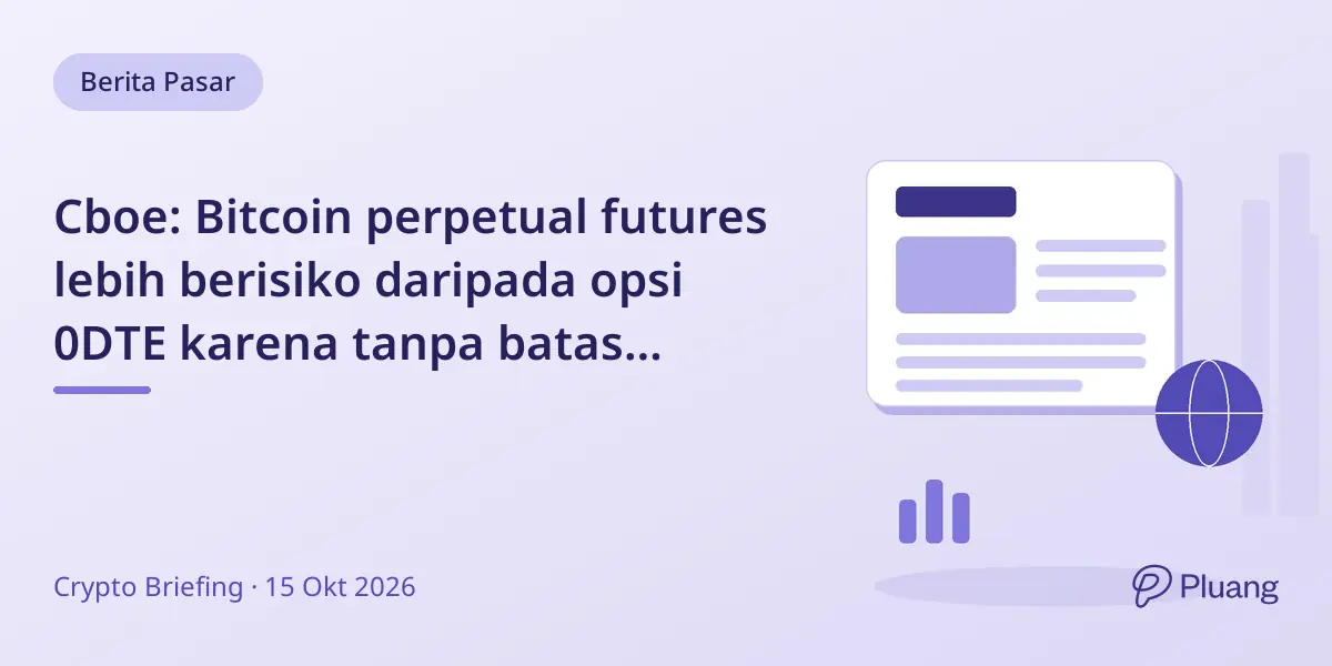 Cboe: Bitcoin perpetual futures lebih berisiko daripada opsi 0DTE karena tanpa batas kerugian.