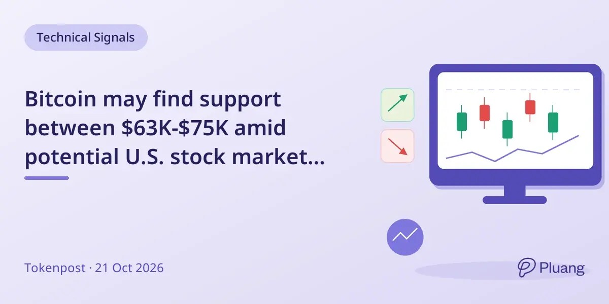 Bitcoin may find support between $63K-$75K amid potential U.S. stock market risks, but no major downturn yet.