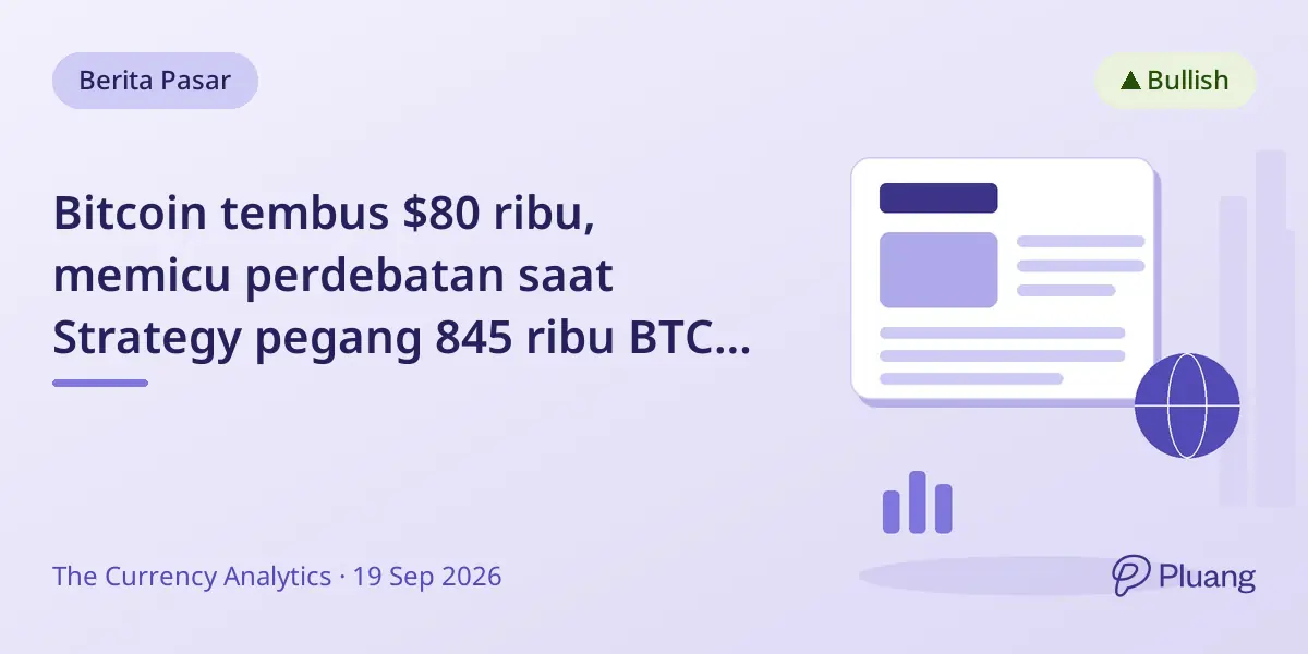 Bitcoin tembus $80 ribu, memicu perdebatan saat Strategy pegang 845 ribu BTC dengan pandangan berbeda soal masa depan.