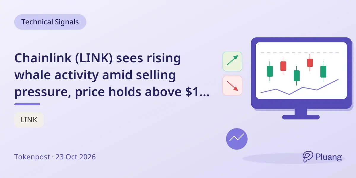 Chainlink (LINK) sees rising whale activity amid selling pressure, price holds above $12 after pullback.