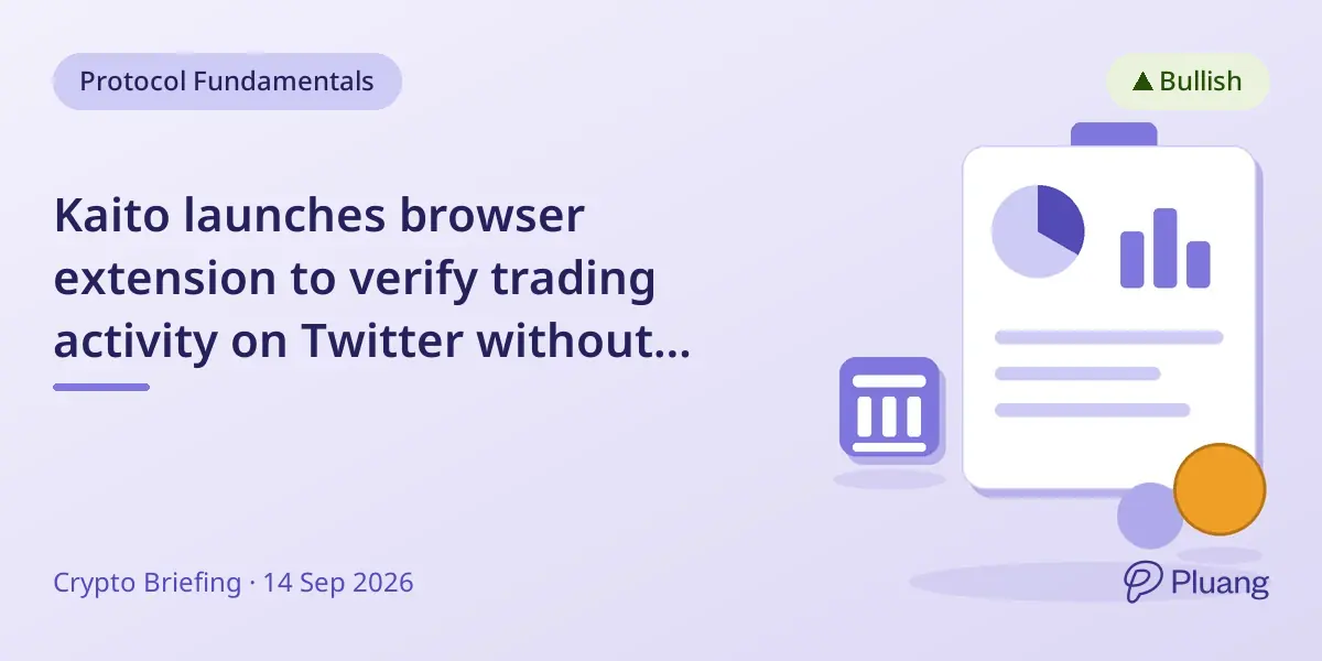 Kaito launches browser extension to verify trading activity on Twitter without sharing passwords.