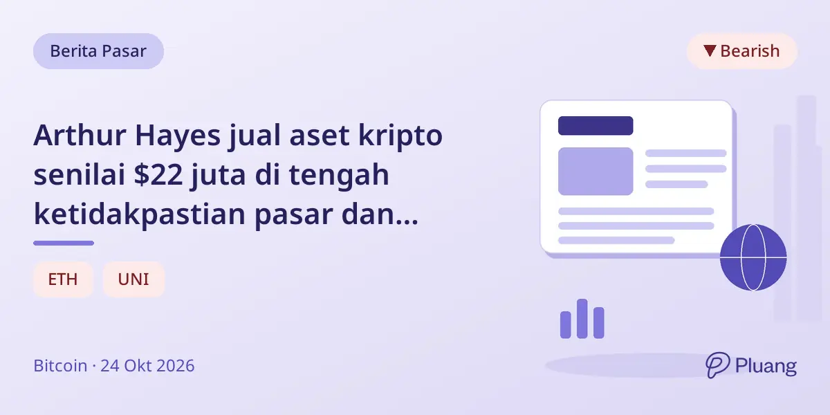 Arthur Hayes jual aset kripto senilai $22 juta di tengah ketidakpastian pasar dan maraknya penipuan.