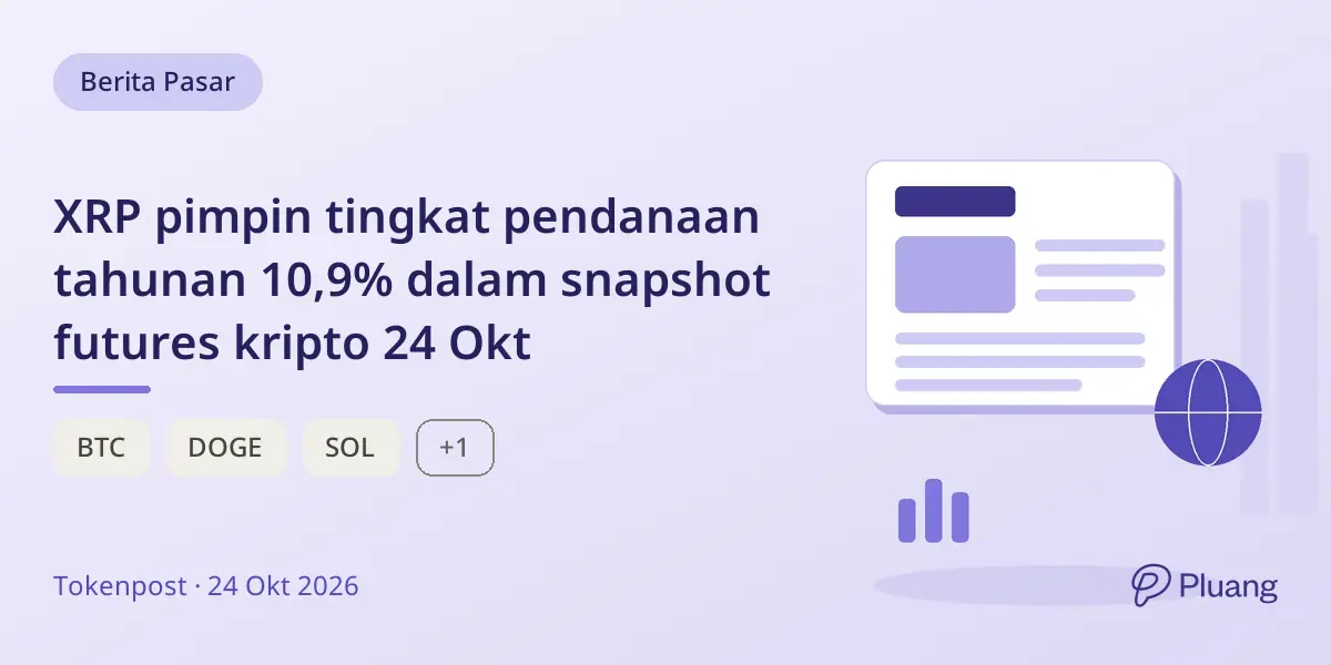 XRP pimpin tingkat pendanaan tahunan 10,9% dalam snapshot futures kripto 24 Okt