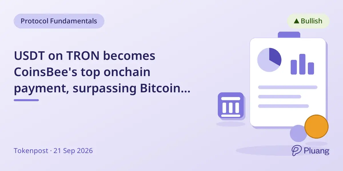 USDT on TRON becomes CoinsBee's top onchain payment, surpassing Bitcoin and Ethereum usage.
