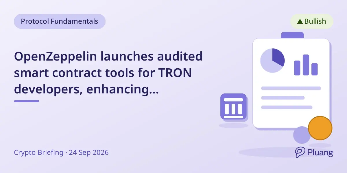 OpenZeppelin launches audited smart contract tools for TRON developers, enhancing blockchain security.