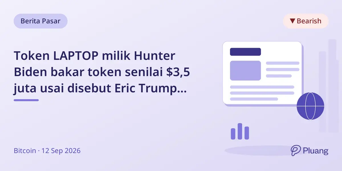 Token LAPTOP milik Hunter Biden bakar token senilai $3,5 juta usai disebut Eric Trump dan Beeple.