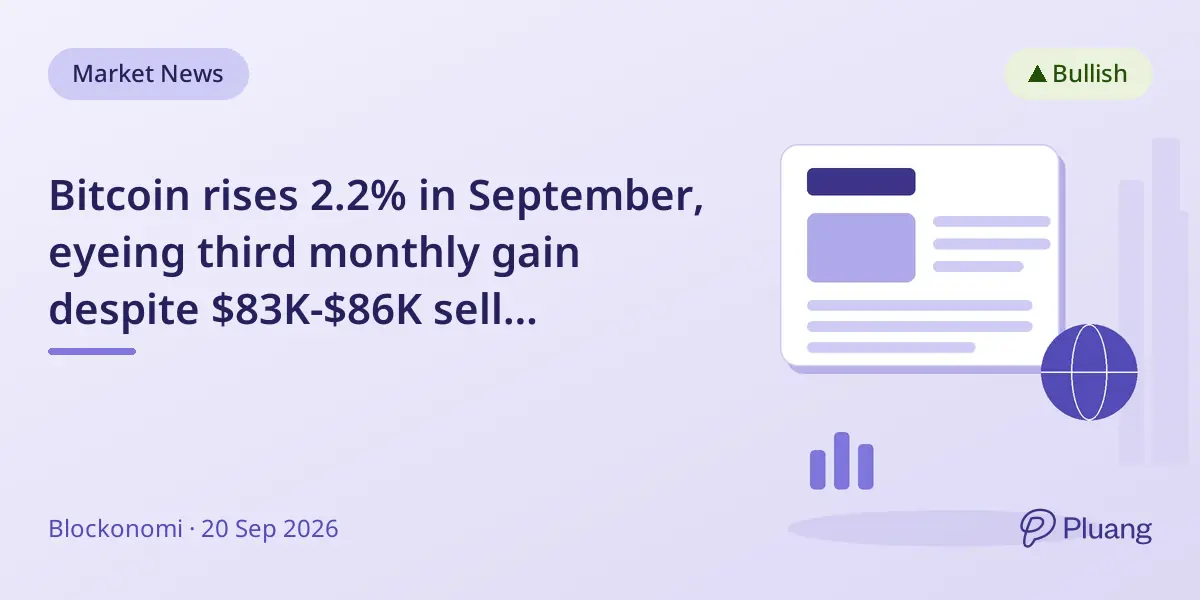 Bitcoin rises 2.2% in September, eyeing third m...