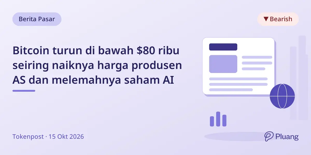 Bitcoin turun di bawah $80 ribu seiring naiknya harga produsen AS dan melemahnya saham AI