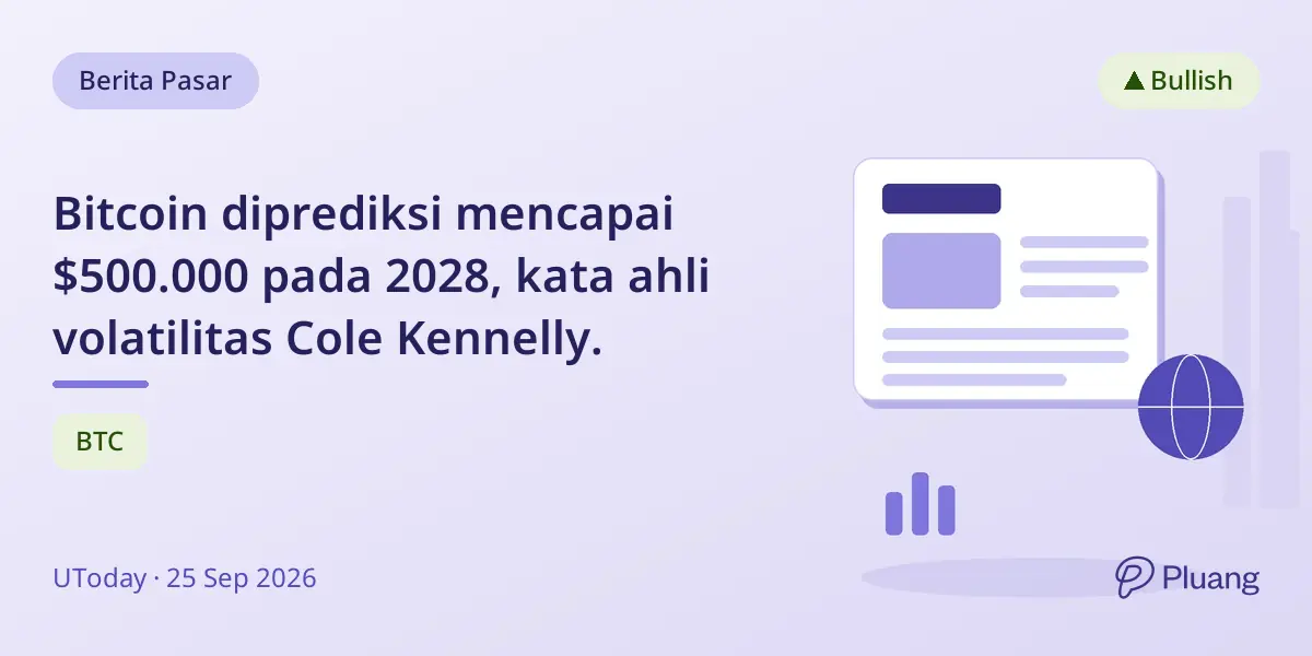 Bitcoin diprediksi mencapai $500.000 pada 2028, kata ahli volatilitas Cole Kennelly.