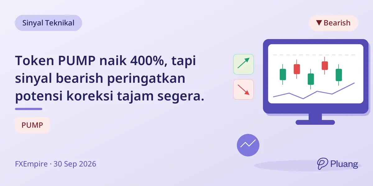Token PUMP naik 400%, tapi sinyal bearish peringatkan potensi koreksi tajam segera.